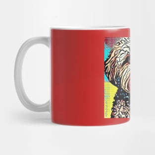 Poodle Cross Pop Art Mug